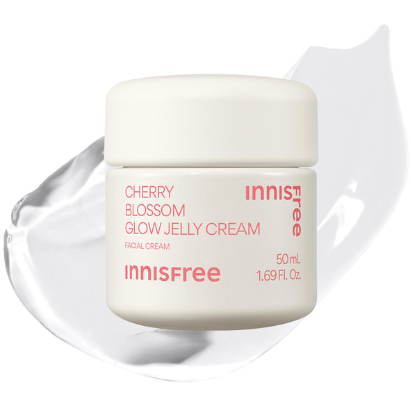 Innisfree Cherry Blossom Glow Jelly Cream With Niacinamide Korean Hydrating Moisturizer For Smooth Radiant Skin