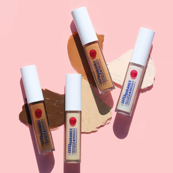 J.Cat Beauty Staysurance Water-Proof Zero-Smudge Concealer Combats Dark Circles Redness And Small Imperfections Lightweight Buildable Formula Cappucino
