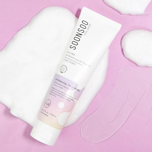 J.Cat Beauty Soonsoo Ph Balancing Gel Face Cleanser Gently Cleanses The Skin While Maintaining Healthy Skin Ph With Anise Fruit Extract And Cherry Blossom 5 Fl. Oz