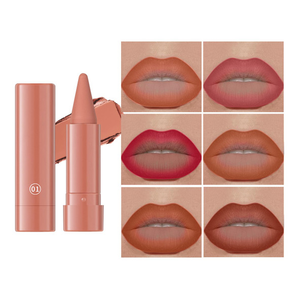 Jolilab Compact 3 - Pc Gradient Matte Lip Crayons Long - Lasting Waterproof Perfect For On - The - Go Looks