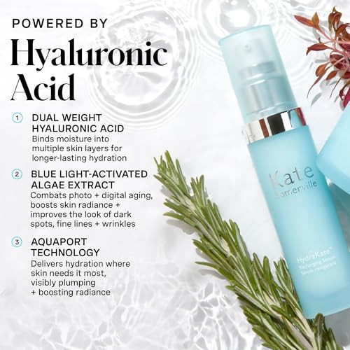 Kate Somerville Hydrakate Recharging Hydration Serum Skin-Quenching Dual-Weight Serum With Hyaluronic Acid For Hydrating 1 Fl Oz
