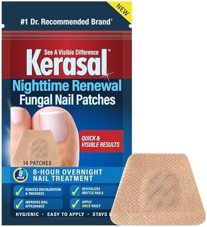 Kerasal Nighttime 14 Patch Nail Fungus Repair + Fungi-Nail 0.10 Fl Oz Antifungal Pen Applicator