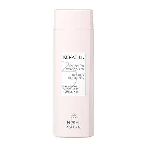 Kerasilk Smoothing Conditioner Intensively Nourishes & Conditions Tames Frizz & Smooths Strands For Coarse Frizzy Unruly Hair 75Ml