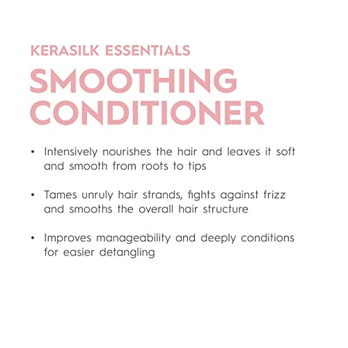 Kerasilk Smoothing Conditioner Intensively Nourishes & Conditions Tames Frizz & Smooths Strands For Coarse Frizzy Unruly Hair 75Ml