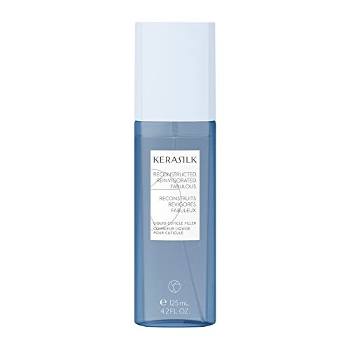 Kerasilk Liquid Cuticle Filler Heat-Activated Provides Long Lasting Hair Cuticle Protection Rebuilds & Optimizes Hair Surface With Heat Protection For Stronger & Smoother Hair 125Ml