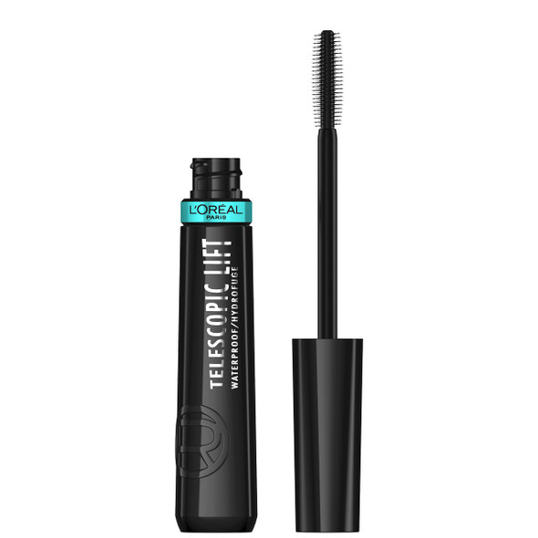 L'Oreal Paris Telescopic Lift Mascara Lengthening And Volumizing Eye Makeup Lash Lift With Up To 36Hr Wear Waterproof Black 0.33 Fl Oz