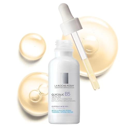La Roche-Posay Glycolic Acid Serum With Tranexamic Acid Kojic Acid And Vitamin B5 Reduces Dark Spots And Discoloration Skin Tone Corrector To Brighten And Even Skin Tone