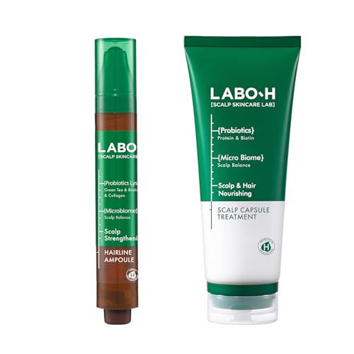 Labo-H Labo.H Scalp Strengthening Rollon Serum And Capsule Conditioner Set - For Hair Growth & Anti-Loss Korean Hair Anchoring Serum For Daily Massage And Hair Growth Vegan Cooling & Soothing Relief