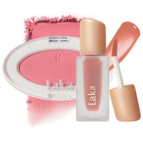 Laka Blush And Lip Duo- Love Silk Blush 703 Icon & Fruity Glam Tint 131 Creamcha