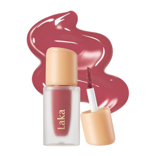 Laka Fruity Glam Lip Tint Mini 122 Rosy Rose 121 Ash Nut 125 Mango 126 Lucy