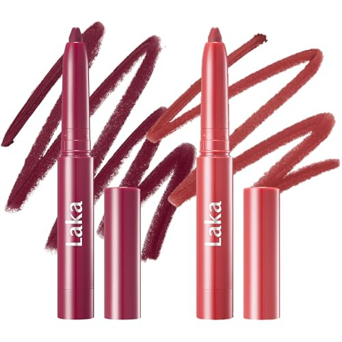 Laka Stain Lip Liner Duo 0.7G/0.02Oz 2Pc 06 Mauve Whisper & 05 Velvet Hour