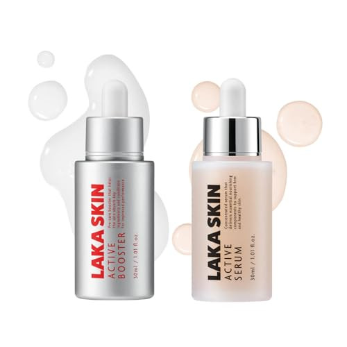 Laka Skin Active Booster & Active Serum With Dual Pdrns Peptides And Retinol For Elasticity Improvement Korean Skincare