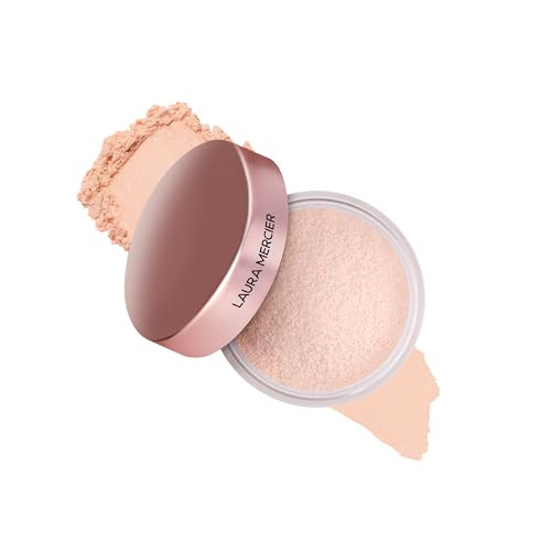 Laura Mercier Translucent Loose Talc- Setting Powder Ultra-Blur Enlivens Fair To Medium Skin Tones Color Correcting Pink Setting Powder Tone-Up Rose Mini Size