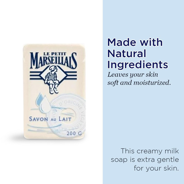 Le Petit Marseillais Lait (Milk) Solid Soap 200 Grams