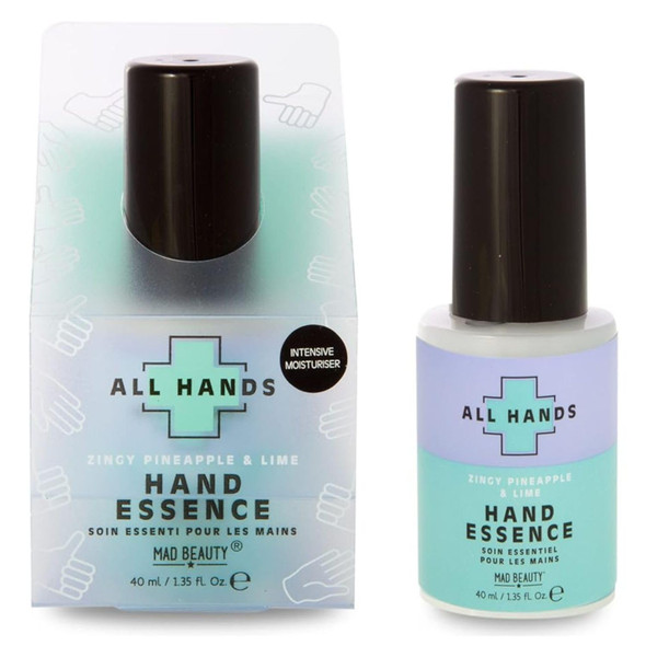 Mad Beauty Hand Essence Care (40 Ml) Mad Beauty Zingy Pineapple & Lime Intensive Moisturizing Serum Handcare Moisturizer Beauty Routine Essential
