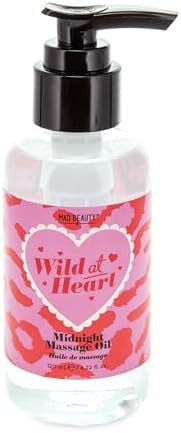 Mad Beauty Wild At Heart Massage Oil Wild Cherry Scent Luxurious And Hydrating Body Oil Cruelty- For Relaxation