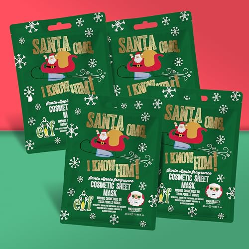 Mad Beauty Warner Elf Santa Cosmetic Sheet Mask X 4
