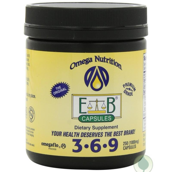 Omega Nutrition  Eb Capsules Organic Oil Blend 3.6.9  250 Capsules