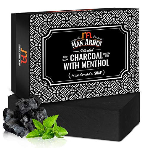 Man Arden Activated Charcoal With Menthol Handmade Luxury Soap 125G