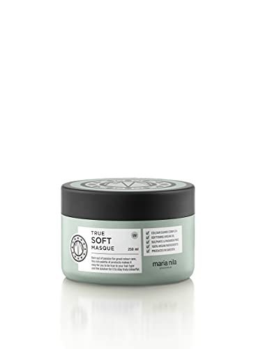 Maria Nila True Soft Hair Mask 8.5 Fl Oz For Dry Hair Argan Oil Remoisturises & Reduces Frizz 100% Vegan & Sulfate/Paraben