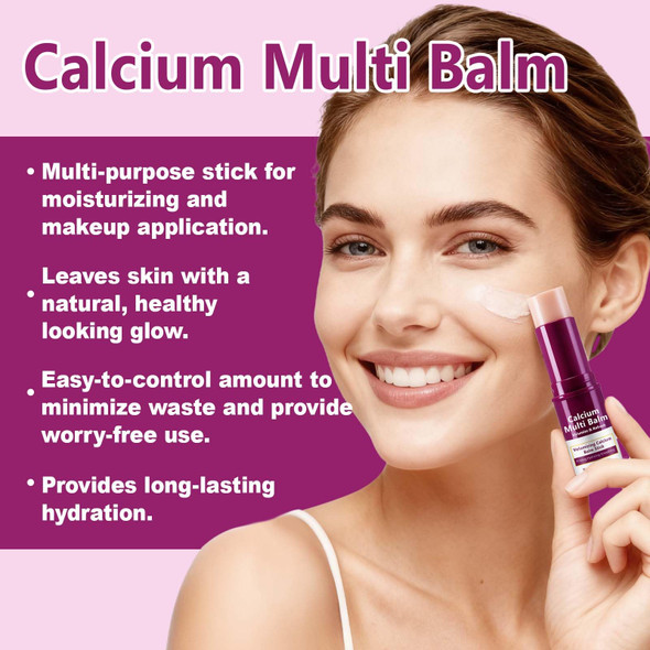 Mcukv Calcium Volume Multi Balm Stick 2Pack Collagen & Vitamin E Moisture Stick For Face And Neck Lightweight Non-Greasy Hydration Balm For Daily Use Promotes Soft Supple Healthy-Looking Skin