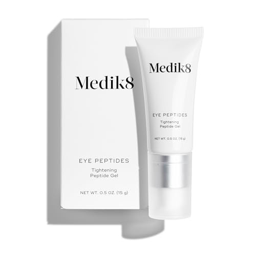 Medik8 Eye Peptides Gel - Daily Under Eye Gel - Anti Aging Serum - Hydrating Serum Gently Smooths Bags And Wrinkles - Vegan And Gluten 0.5 Oz