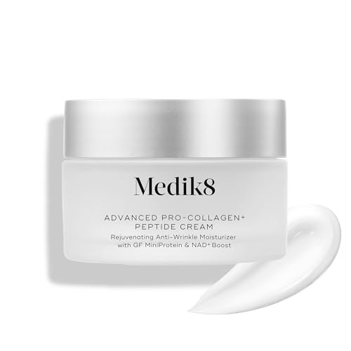 Medik8 Advanced Pro Collagen Peptide Cream - Daily Face Moisturizer For Dry Skin - Lifting Moisturizer Face Cream With Anti-Aging Peptides 1.6 Oz