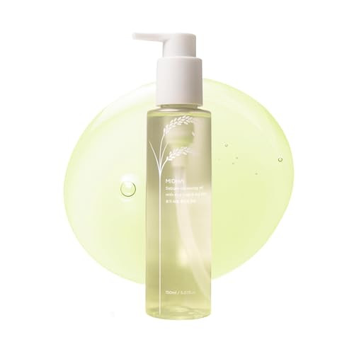 Midha Sebum Cleansing Oil With Rice Bran & Tea Tree5.07Fl.Oz/150Ml Gentle Makeup Remover Hydrating Lightweight Plant-Based Tea Tree Sebum Control Moisturising First-Step Cleanser