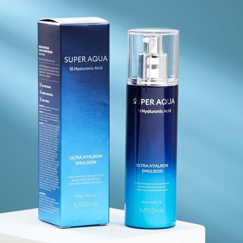 Missha Super Aqua Ultra Hyalron Emulsion 4.39 Fl Oz (130 Ml)