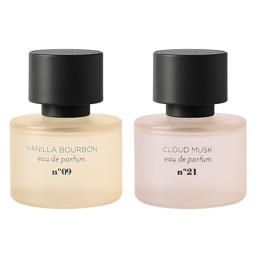 Mix:Bar Perfume Set Cozy Combo Perfumes: Vanilla Bourbon & Cloud Musk Eau De Parfum Layering Fragrance Duo For Women Long-Lasting Vegan & Cruelty- Edp
