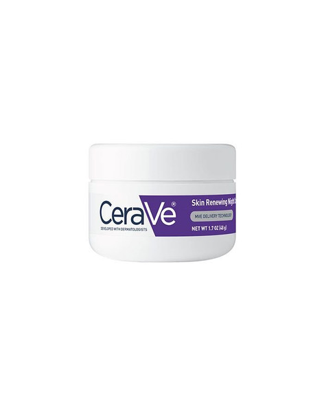 CeraVe Night Cream for Face | 1.7 Ounce | Skin Renewing Night Cream with Hyaluronic Acid