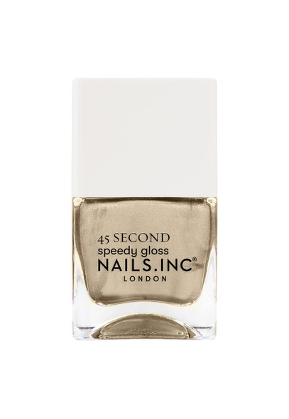 Nails Inc 45 Second Speedy Gloss Call Me In Convent Garden Brown No Chip Long Lasting Quick Dry Air Dry Professional Manicures & Pedicures Fingernails & Toenails Vegan Nail Polish 0.47 Fl Oz