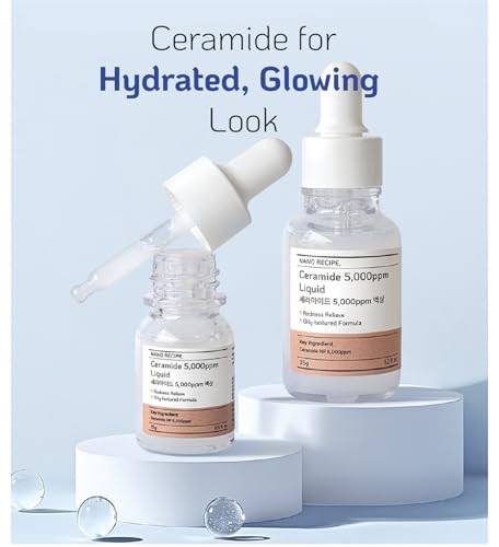 Nano Recipe Versatile High-Potency Ceramide Concentrate Mix 1-2 Drops With Any Product Hydrating Moisturizer Enhancer Strengthening Skin Barrier 41Ml
