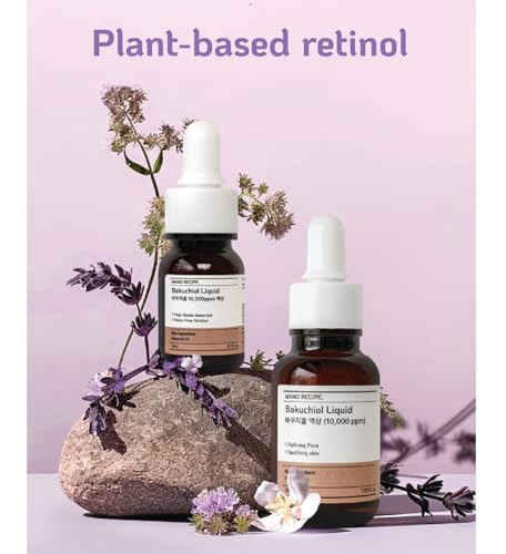 Nano Recipe Korean Bakuchiol Concentrate Mix 2 Drops In Any Step Of Your Skin Care Routine Retinol Alternative Non Gmo Vegan Certificate Safe Natural Botanical Antioxidant Cold Pressed 10000Ppm 30Ml