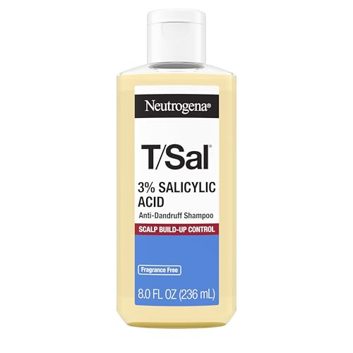Neutrogena T/Sal 3% Salicylic Acid Anti-Dandruff Shampoo Controls Scalp Build-Up & Relieves Itching & Flaking From Dandruff Scalp Psoriasis & Seborrheic Dermatitis 8 Fl. Oz