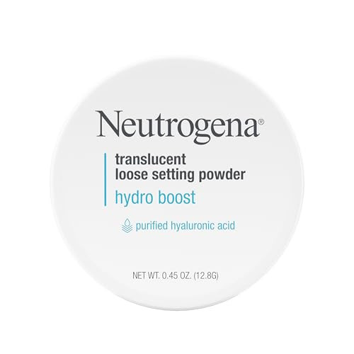 Neutrogena Hydro Boost Translucent Loose Setting Powder With Purified Hyaluronic Acid For Smooth Skin Blurs Imperfections And Sets Makeup Lightweight Face Powder .44 Oz