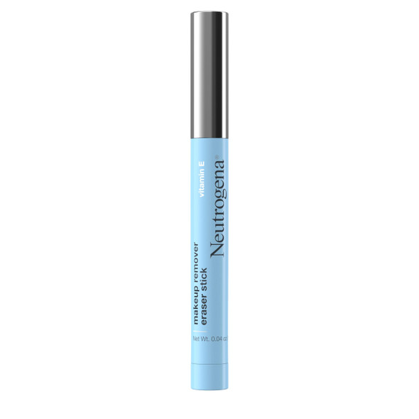 Neutrogena Makeup Remover Eraser Stick With Vitamin E Easy-To Use & Travel-Friendly Makeup Removing Gel Pen For On-The-Go Touch-Ups Of Stray Or Smudged Eyeliner Lipstick & More 0.04 Oz