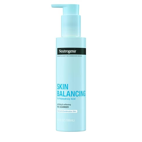 Neutrogena Skin Balancing Purifying Gel Cleanser With 2% Polyhydroxy Acid (Pha) Softening Face Wash For Normal & Combo Skin Paraben- Soap- Sulfate- 6.3 Oz