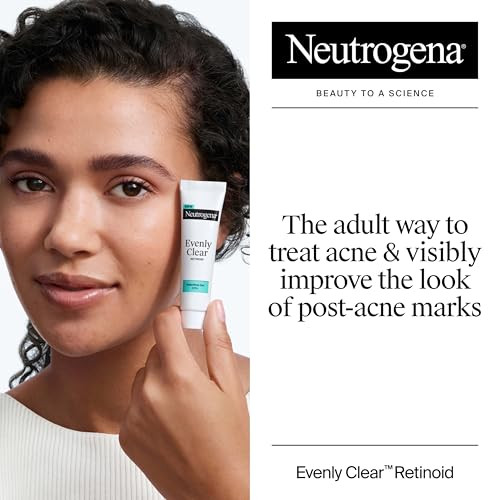 Neutrogena Evenly Clear Retinoid Adapalene Gel 0.1% Acne Spot Treatment Once-Daily Topical Retinoid Helps Clear Breakouts & Visible Improvement In The Appearance Of Post-Acne Mark 0.5 Oz