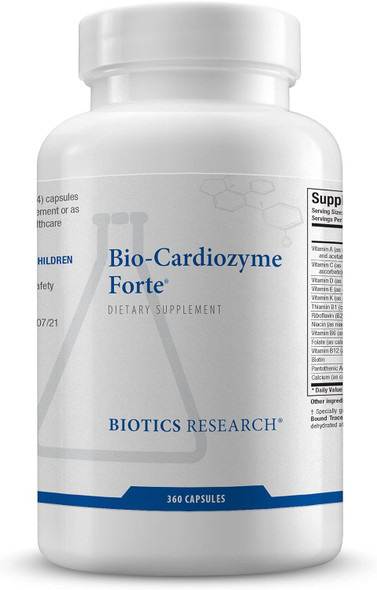 Biotics Research Bio-Cardiozyme Forte 360 Capsules