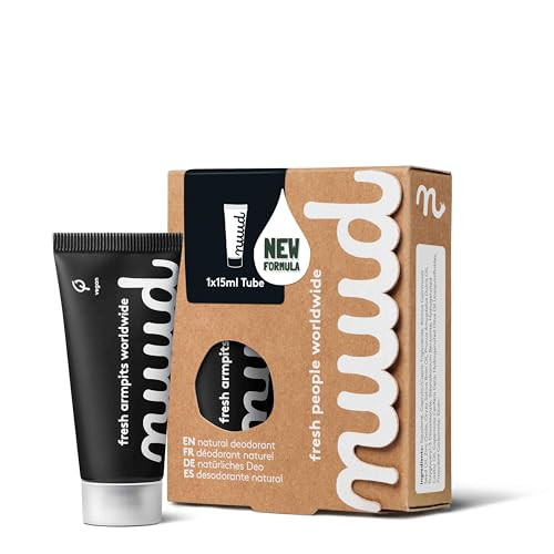 Nuud Starter Black 1 X 15Ml 100% Natural Vegan Cream Deodorant Effective For 3 Days No Perfume Aluminum Or Alcohol For Women & Men Enough For 2 Months Dermatologically Approved