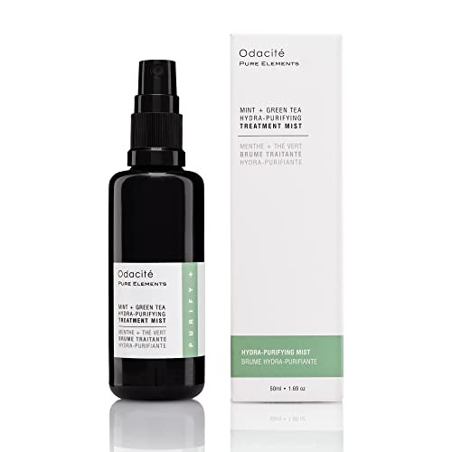 Odacite Odacit Anti Aging Face Serum - Mint & Green Tea Hydra-Purifying Mist Glow Recipe Acne & Pimple Prone Skin Clearing Face Mist For Hydration Blemishes Clogged Pores Tired Complexion 1.69 Fl. Oz
