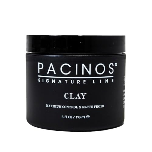 Pacinos Signature Line Clay Hair Paste - Long Lasting Styling Wax With Firm Hold For All Hair Styles 4 Oz
