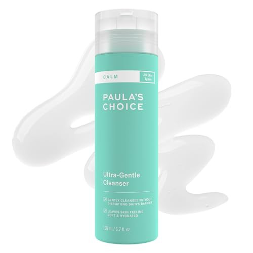 Paula's Choice Calm Ultra-Gentle Face Cleanser For Sensitive Skin Facial Wash Calms + Soothes Redness Daily Face Wash For Rosacea-Prone & Eczema-Prone Skin & Fragrance- 6.7 Fl Oz