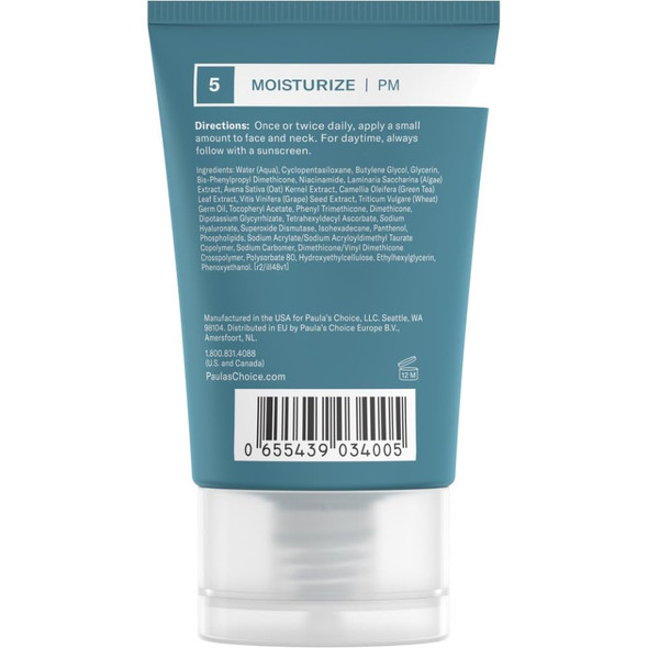 Paula's Choice Skin Balancing Invisible Finish Gel Face Moisturizer With Niacinamide & Hyaluronic Acid Lightweight Face Gel Cream For Large Pores & Oily Combination Skin Fragrance- 2Oz