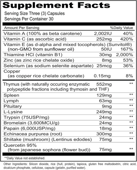 Priority One Immuno Caps 90 Capsules