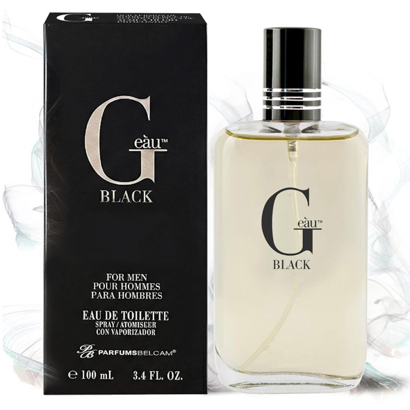 Pb Parfumsbelcam G E U Black Eau De Toilette Spray For Men 100 Ml Affordable Long-Lasting Fresh Aquatic Fragrance & Spicy Aquatic Scent With Sandalwood & Patchouli For Day & Night Use