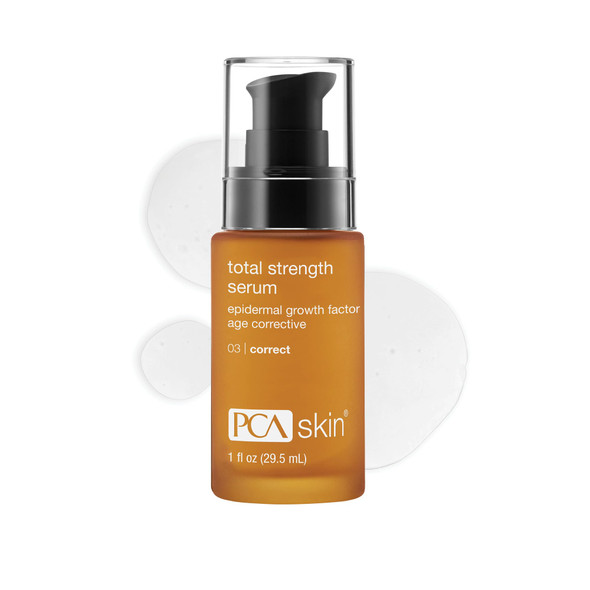 Pca Skin Total Strength Serum - Plumping & Firming Skin Treatment With Epidermal Growth Factors & Peptides (1 Oz)