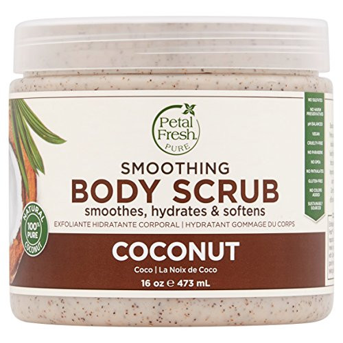 Petal Fresh Coconut Oil Body Scrub 16 Ounce