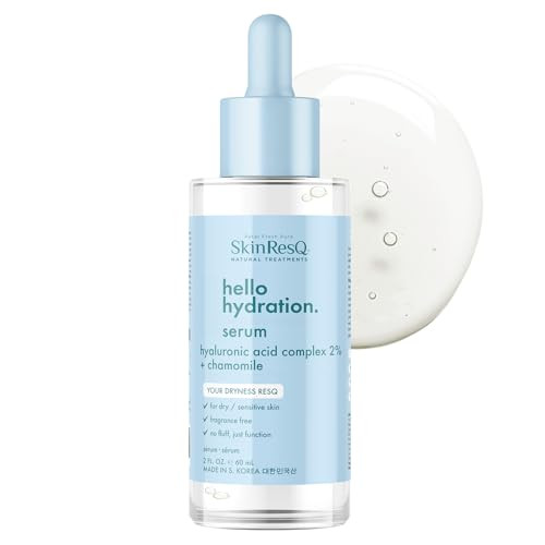 Skin Resq By Petal Fresh Hello Hydration Serum Hydrating Facial Serum With 2% Hyaluronic Acid Complex And Chamomile Fragrance Moisturizing Serum For Dry Sensitive Skin Made In Korea 2 Oz